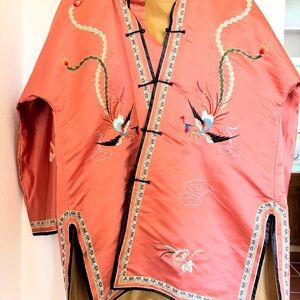 Embroidered Women's Jacket - Pink